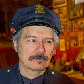 Portrait of the beloved San Francisco beat cop officer Alvarez